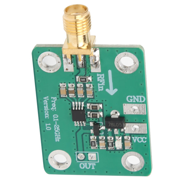 Logaritmisk Detektormodul RF Signal Log Output Effektmåler 0.1-2.5GHz Controller