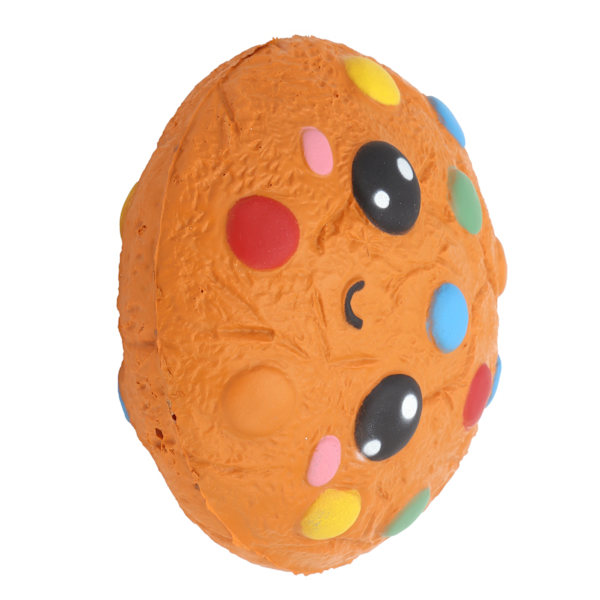 Klemme kage legetøj blødt sødt tegneserie chokolade cookies langsomt stigende stressaflastning legetøj gul