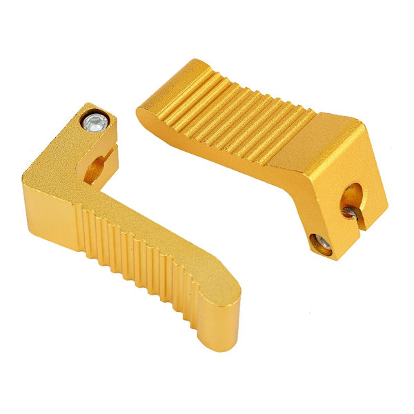 2PCS Motorcykel Fotpedal Modifieringstillbehör Passar För PEG REST 43CC 47CC 49CC (Gyllene)