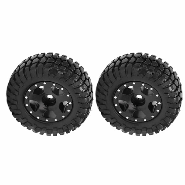 2 stk. RC-hjul i metall, reservedeler for fjernstyrte biler for Axial SCX24 90081Black