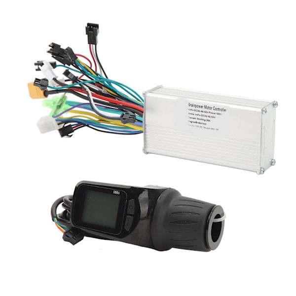 36V 48V 60V 500W 28A Siniaalto 3-tilainen Harjaton Ohjain 886 Puolikaasun Kahva Paneelilla DIY Pyörän Muokkaamiseen