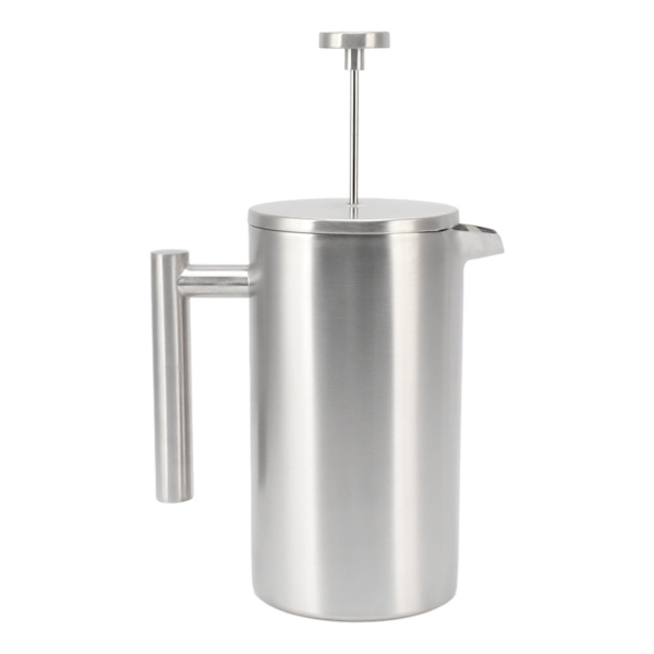 Fransk press kaffebryggare diskmaskin säker dubbelväggig isolerad rostfri kaffepress med filter 1L