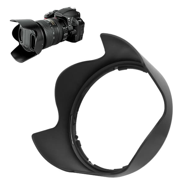 Kamerablender for Nikon AF-S VR 18-200mm f/3.5-5.6 Objektiv - HB-35 ABS Materiale