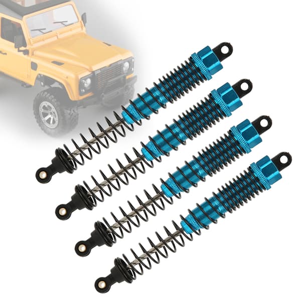 CNC Universal Støddæmper 127mm Passer til TRX4 SXC10 D90 1/10 RC Bil (Blå)