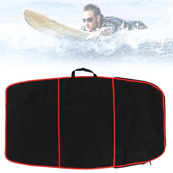 Slitstark Surfbräda Bodyboard Skydd Polyester Bärväska Surfing Tillbehör (röd rand)