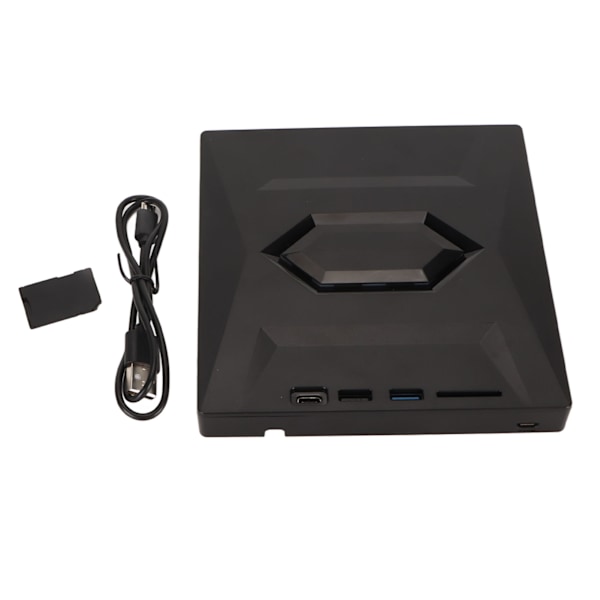 Extern DVD-enhet USB 3.0 Typ C Hög hastighet 5 Gbps Lagringskortplats Plug and Play DVD-brännare för bärbar dator stationär AIO