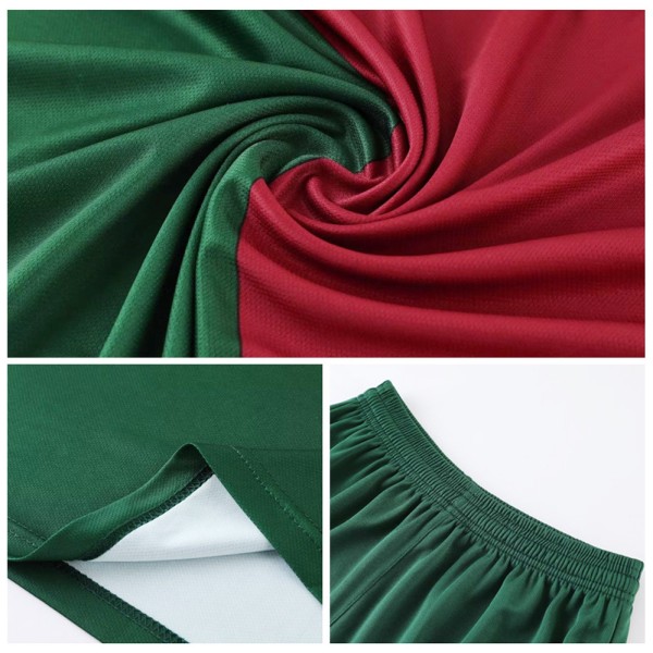 Portugal VM hemmafotbollströja set #7 med strumpor22 22