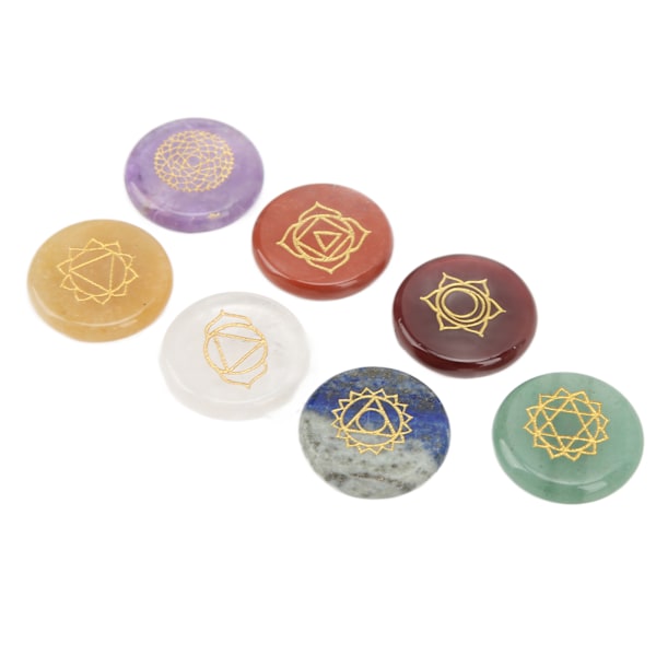Chakra Sten Naturlige Halvædelsten Yoga Sten Chakra Sten Dekoration Ornamenter