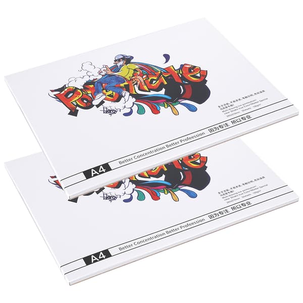 2 st Marker Pad Specialbok A4 Plastbunden Handmålat Papper Målarverktyg