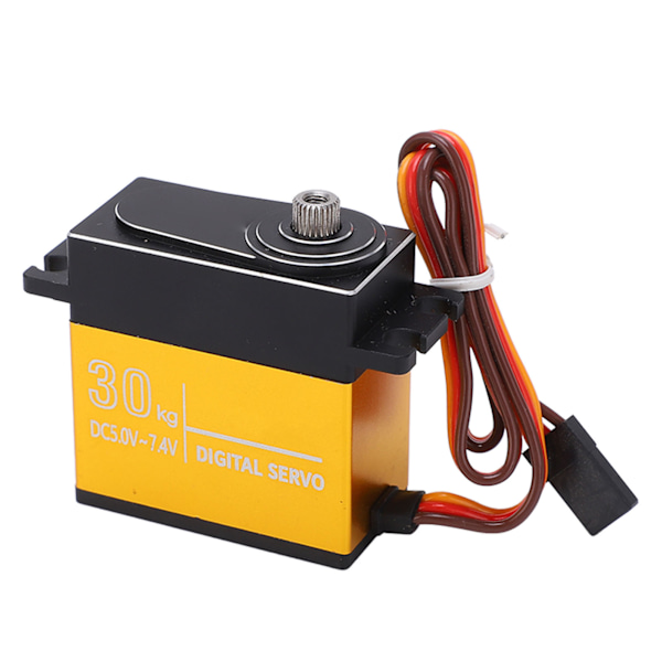 30KG Digital Servo Vandtæt RC Metal Gear Servo med 25T Arm til 1/8 1/10 RC Bil Båd Robot