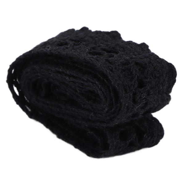 Spetsband DIY Bomulls Nät 1,5 cm Bredd 20 Yards Elegant Svart Tyg Spets Trim för Gardin Kläder Duk Hantverk