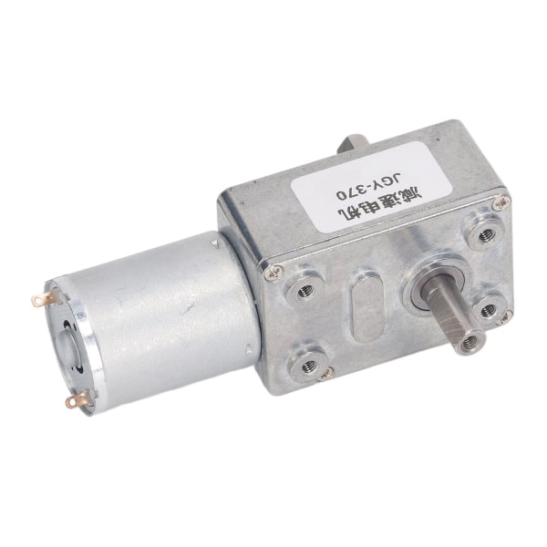 Vaihteistomoottori 12mm kaksoisakseli itselukittuva kääntyvä matovaihdemoottori kiinnitysalustalla DC12V 10RPM