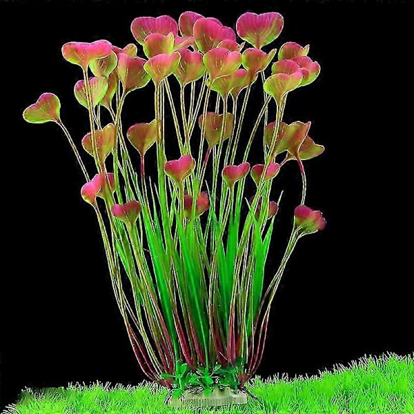 Store ferskvandsakvarieplanter kunstig plastik 40 cm akvarieplanter dekoration ornamenter, Green_SZXM
