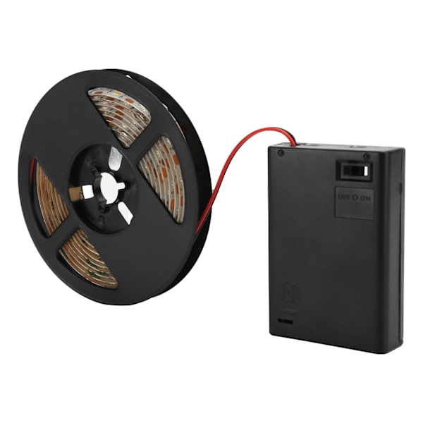 2m 120LED ljusslinga Vattentät Batteridriven Ljusremsa för Hemtrappa Garderob1663072 Kall färg