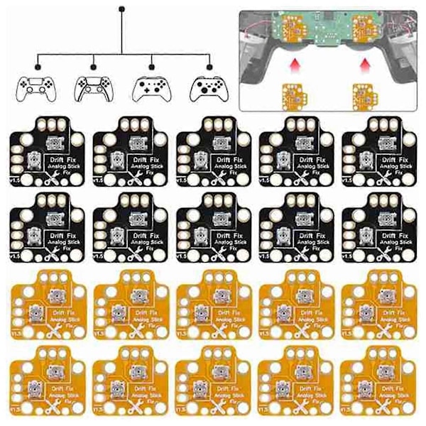 Gamepad Joystick Drift Reparationskort för //X
