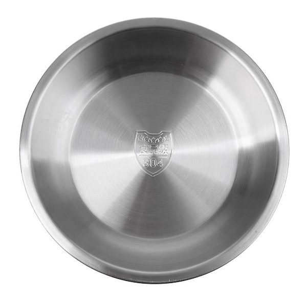 Elintarvikelaatuinen 304 ruostumaton teräs paksu syvä pyöreä lautanen astiavälineet 160mm