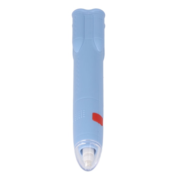 Elektrisk viskelæder med lav støj, genopladelig, 2 udskiftelige refills, 2,7x16cm ABS TPR elektrisk blyantsviskelæder til studie, blå