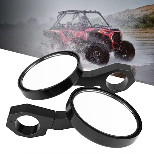 Par av 1,75 tums runda backspegel för Polaris RZR Ranger 900 XP4 1000 S900 1000