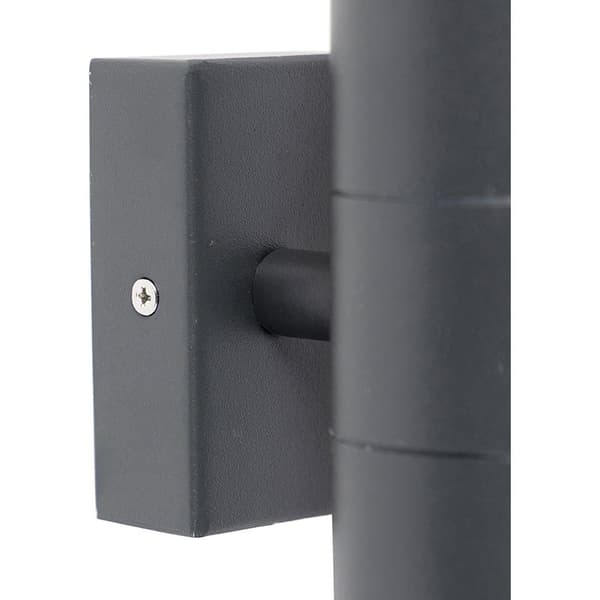 Utendørs vegglampe Mørkegrå 2-lys IP44 - Duo Dark Grey