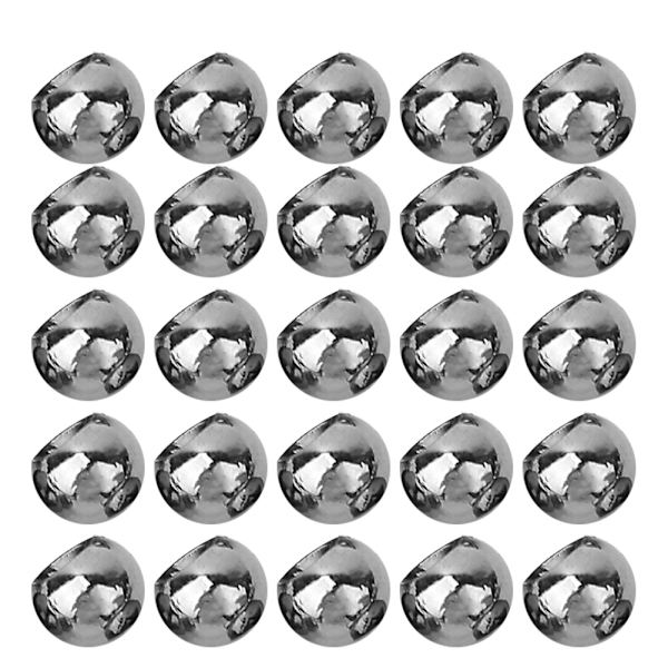 25 kpl kärpäsensidontavolframihelmet pyöreät nymfikärpäsen pääpallot kalastustarvikkeet tumma nikkeli (3,8 mm)