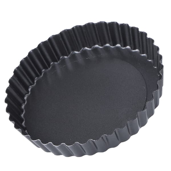 NonStick Rund Karbonstål Pai Pizza Kakeform Avtakbar Bunn Kakebakeform (9 tommer)