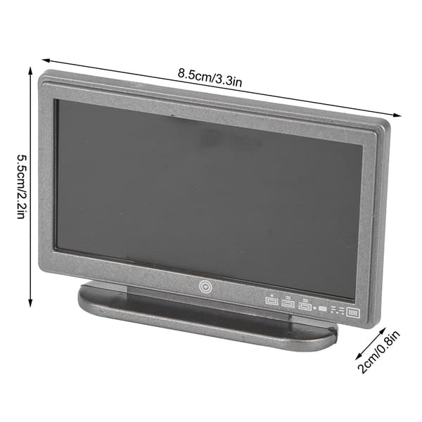1:12 Moderne Miniature LCD TV Dukkehus Tilbehør Rum Møbler Legetøj