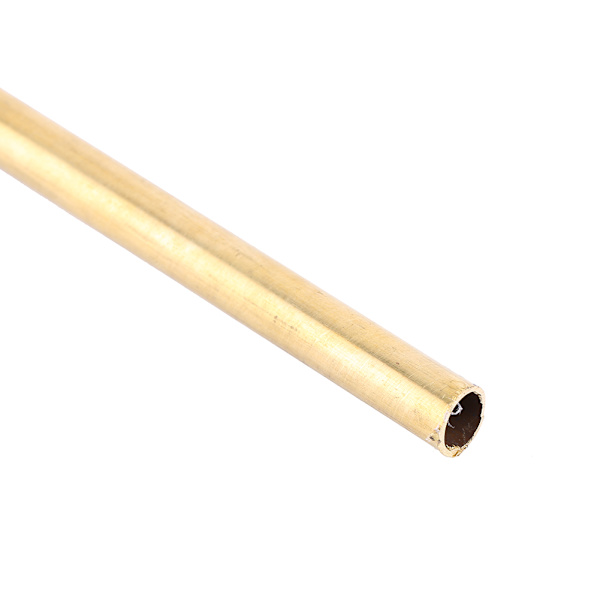 Rör i mässing, rund ytterdiameter 8 mm, längd 200 mm, vägg 0,5 mm