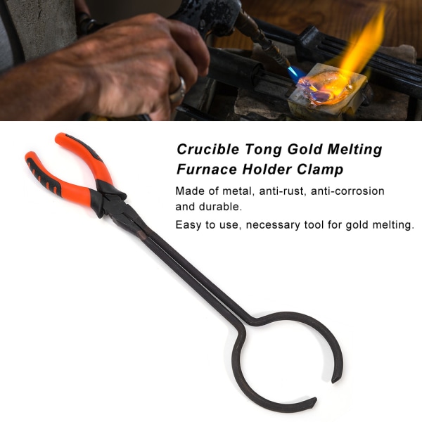 Crucible Tong Gold Smältugn Hållare Clamp Smycken Making Tool