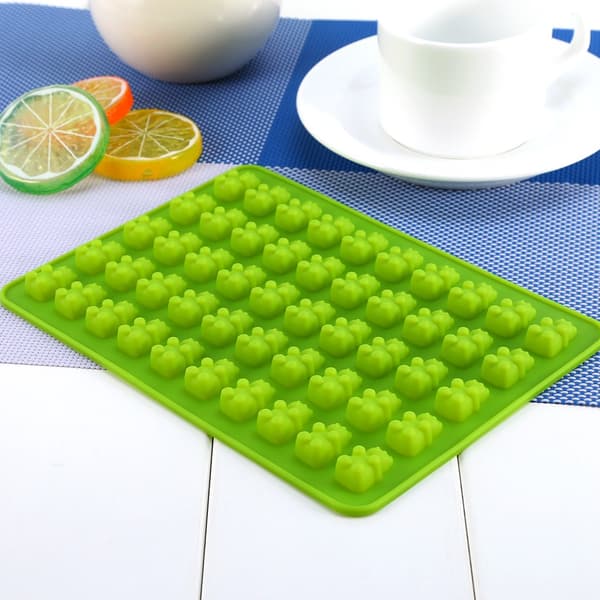 50 Gummy Maker Cavity Bear Mold Nyhet Silikon Choklad Godis Is Ny Bricka XL