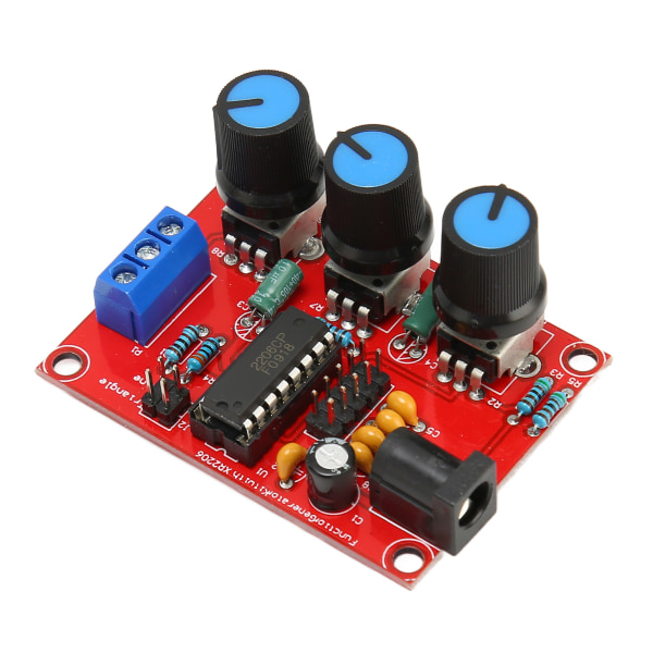 2st signalgeneratorsats sinustriangel fyrkantig utgång 1Hz‑1MHz 9‑12V DC-ingångsfunktion Signalgenerator med case
