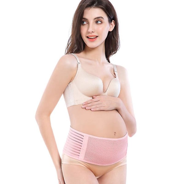 Svangerskapsbelte for støtte av midje og mage - Rosa, XL