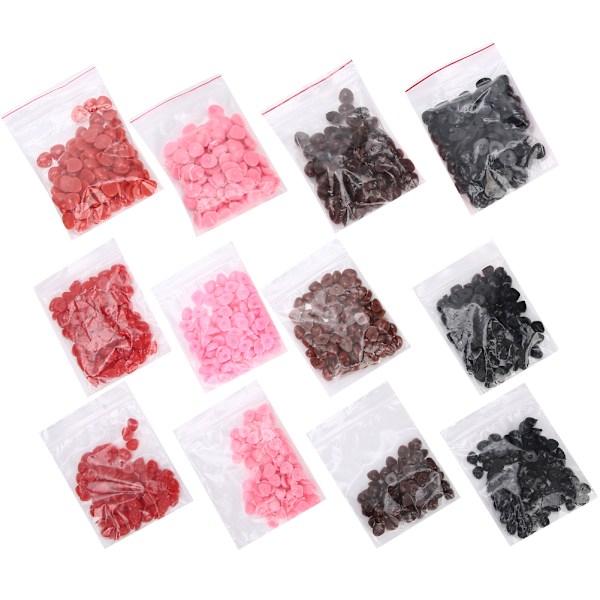 1200 stk dukkeneser i plast, flat simulering, trekantet DIY teddybjørn utstoppede leketøy tilbehør modell A