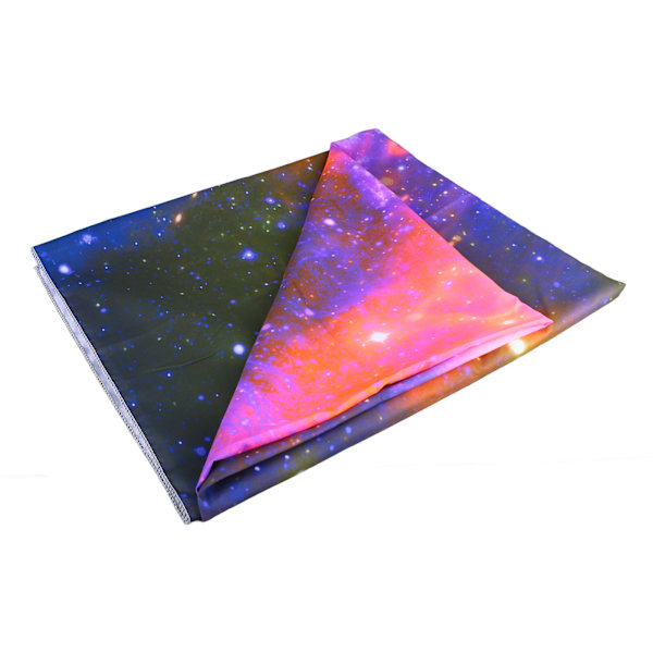 Blacklight Tapestry Star Sky Nebula Style Blød hudvenlig Glødende i mørkt UV-reaktivt Tapestry til Soveværelsesfest GTXK (155) 230x180cm/90.6x70.9in