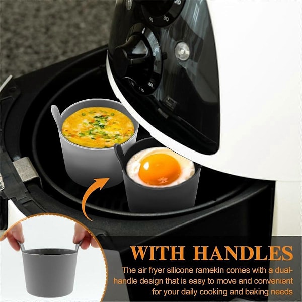 4 stk. Ramekins for Airfryer, Airfryer Eggformer