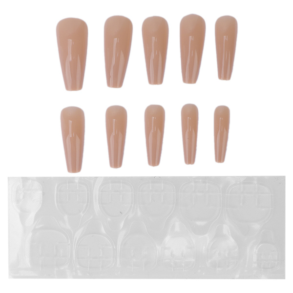 10 stk Pure Color Full Cover Falske Nail Kvinder Piger Elegant Moderigtigt Fake Nail Tip Manicure ToolN5354-04