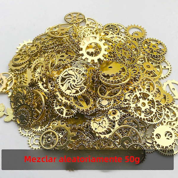 Steampunk Metalliset Metriset Kutistusriipukset Satunnaisia Eri Kokoja (30/50g) DIY Korujen Valmistustarvikkeet SN497