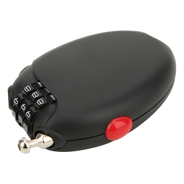 L-01 Black Mini Multi 3-numeroinen salasana teräskaapelilukko Pyörän varkaudenesto vaijerilukko