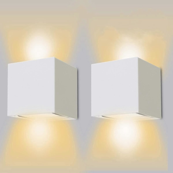 Udendørs LED Væglampe 12W Indendørs Væglampe 3000K Varm Hvid Vandtæt Design IP65 Udendørs Væglampe til Stue Soveværelse