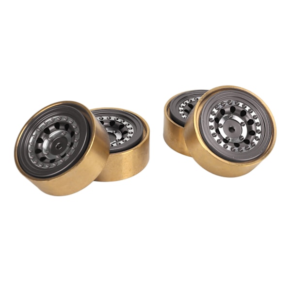 4 stk. RC Beadlock-hjul Professionel Aluminiumlegering Messing RC Hjulvægt Blok til Watchman FMS FCX24 1/18 1/24 RC Bil Titanium