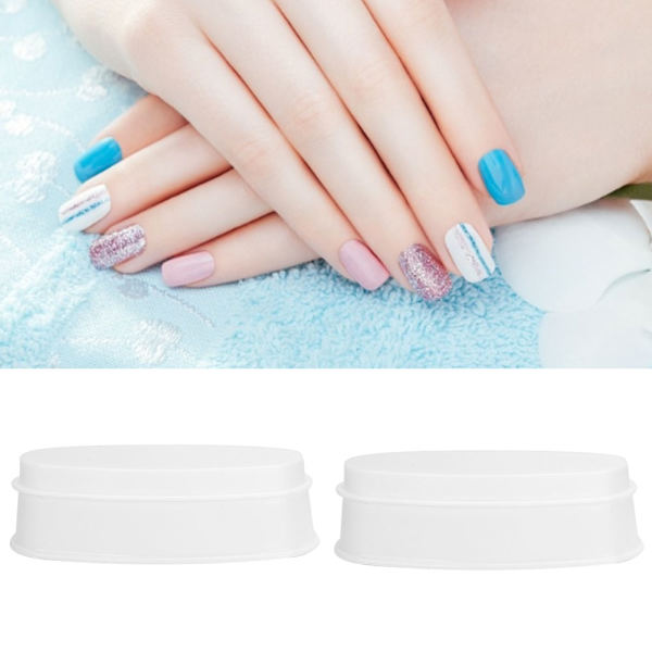 2st Nageldoppningspulverbricka Nageldoppbehållare DIY Nail Art Tools Tillbehör
