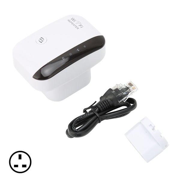 WiFi-räckviddsförlängare, höghastighetsstabil plug and play, bärbar liten WiFi-signalförstärkare 100-240VUK-kontakt