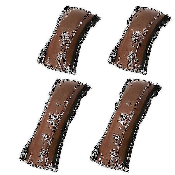 4 st/set Barnvagnstillbehör Läderskydd Handtag Rullstolar Barnvagn Armstöd Pu Skyddsfodral För Yoyaplus Zekai Brun