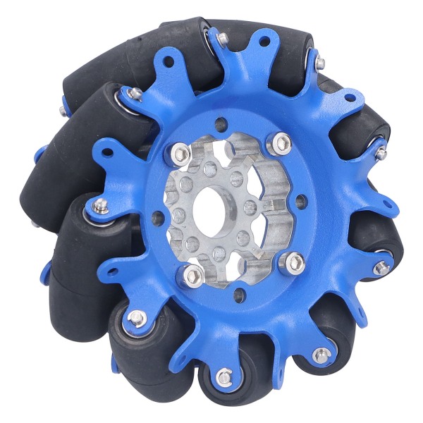 4-tommers rundstrålende hjul SPCC stålaksel TPU gummirullerobot Bil Omni-komponenter Venstre 5606-0100-0100