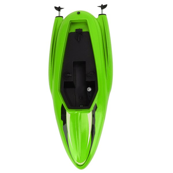 RC-båt Snabb Fjärrkontroll 2.4GHZ 2 Propeller Hög Hästkraft Modell Leksak för Vuxna Barn Grön