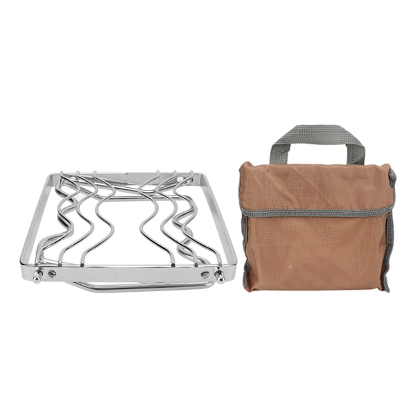 Fällbar lägereldgrill Multipurpose utomhus rostfritt stål lägereldgrill för grillning picknick camping