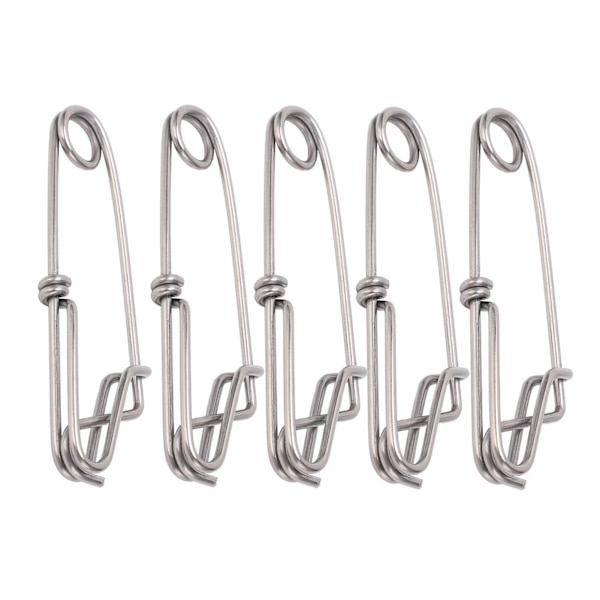 5 stk./sæt Longline Snap Clip Korrosionsbestandig Float Line Tun Clip til Havfiskeri 2,6x100mm
