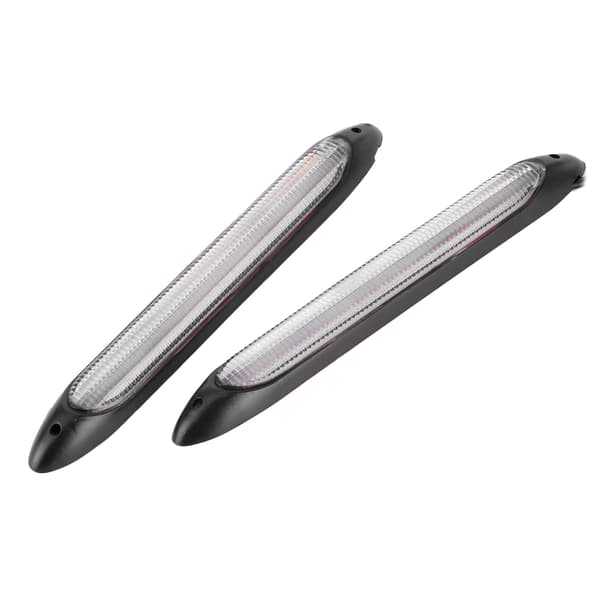 Par med LED kjørelys stripe blinklys hvit gul lysfarge vanntett 23,5 cm / 9,3 tommer