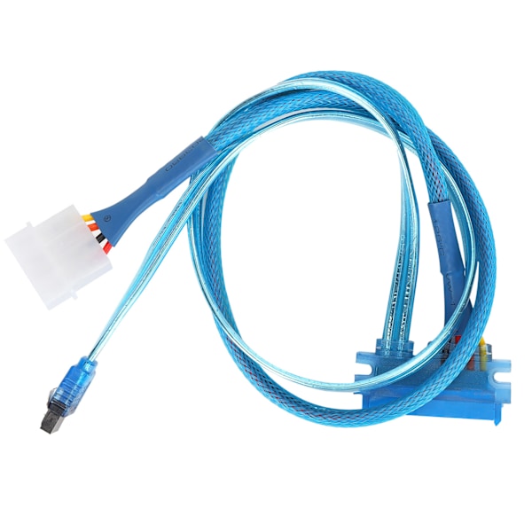 SATA3.0-kabel 7+15Pin 4Pin hane till hona hårddisk strömkabel för 2.5/3.5in HDD
