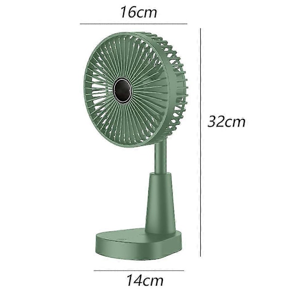 Bærbar Foldbar Ventilator, Til Hjemmet, Camping, Udendørs Og Kontor