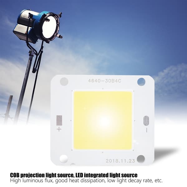 50W Projeksjonslyskilde Langvarig Lyssterk COB Integrert LED-lys (Varmhvit 3000-3200K)